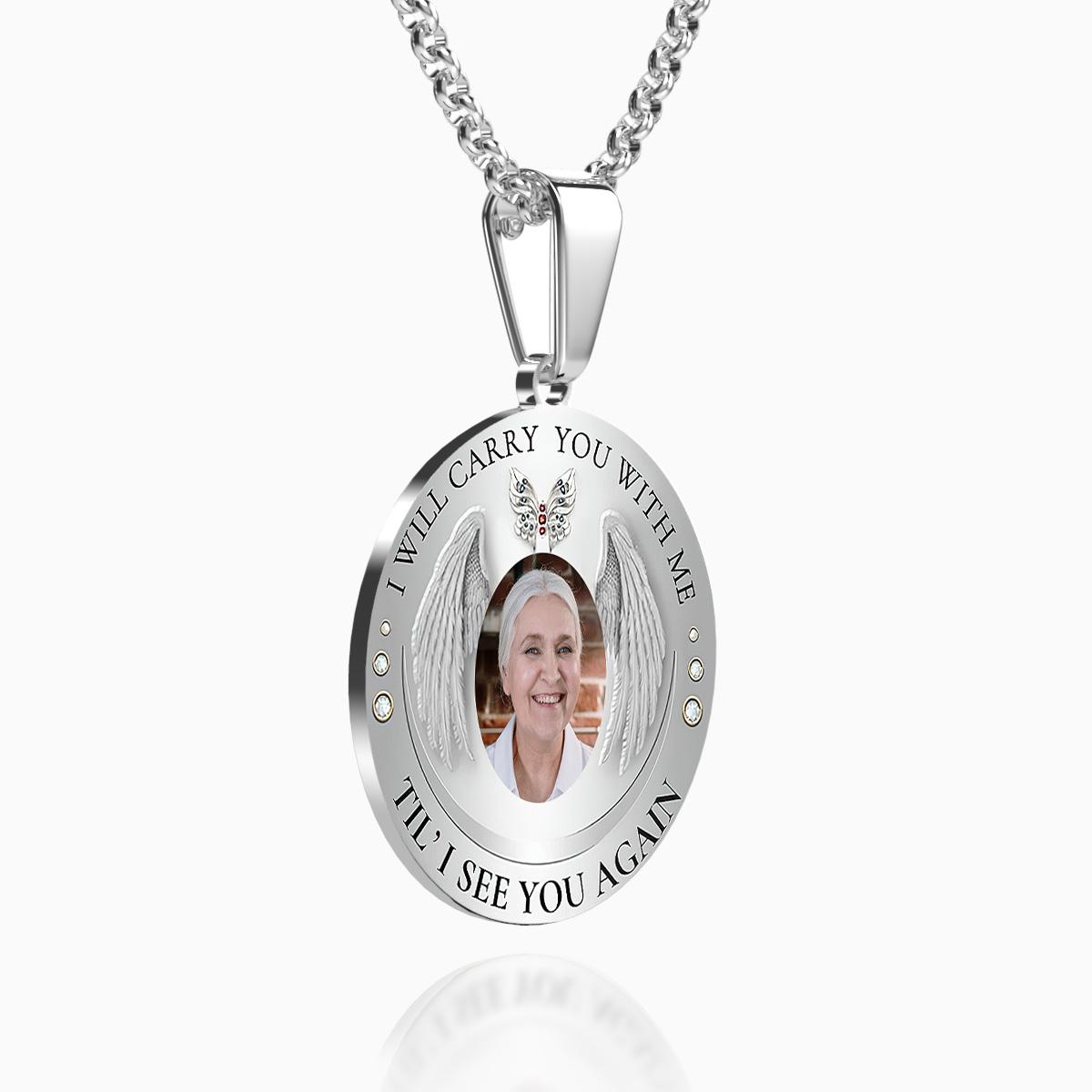 Custom Photo Necklace Vintage Commemorate Metal Gifts - soufeelus