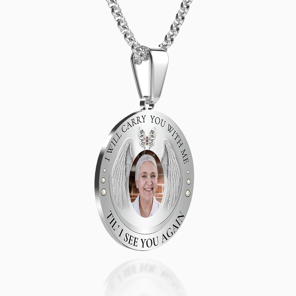 Custom Photo Necklace Vintage Commemorate Metal Gifts - soufeelus