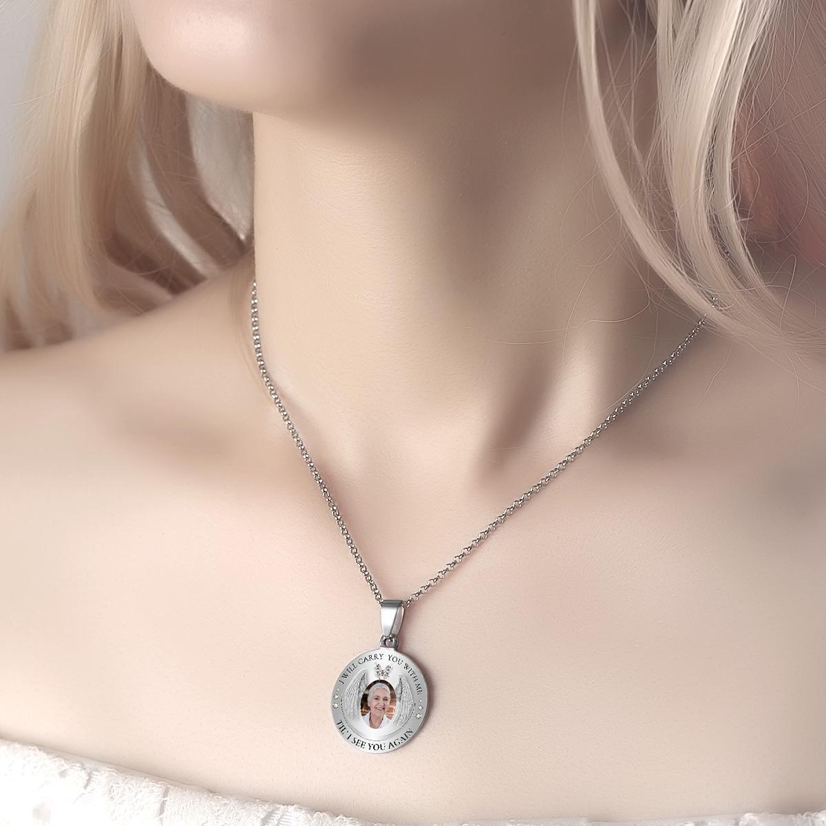 Custom Photo Necklace Vintage Commemorate Metal Gifts - soufeelus