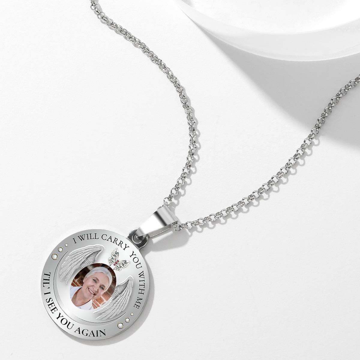 Custom Photo Necklace Vintage Commemorate Metal Gifts - soufeelus