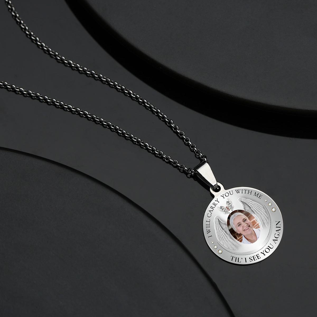 Custom Photo Necklace Vintage Commemorate Metal Gifts - soufeelus