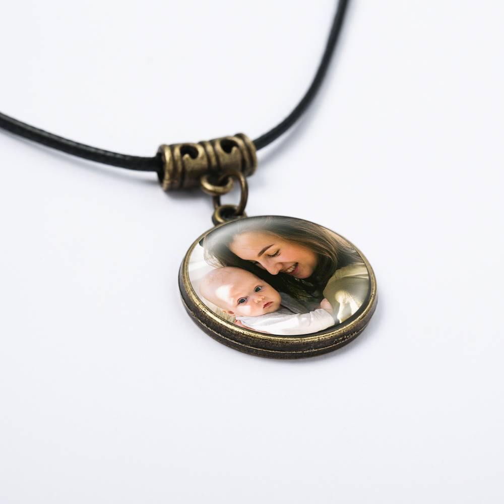 Round Photo Necklace - soufeelus