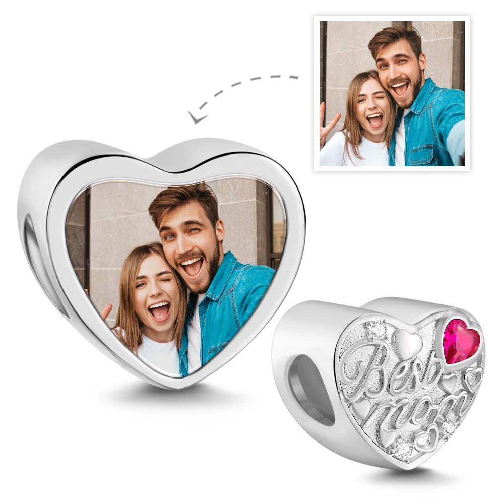 Custom Photo Charm Heart-shaped Exquisite Gifts for Mom - soufeelus