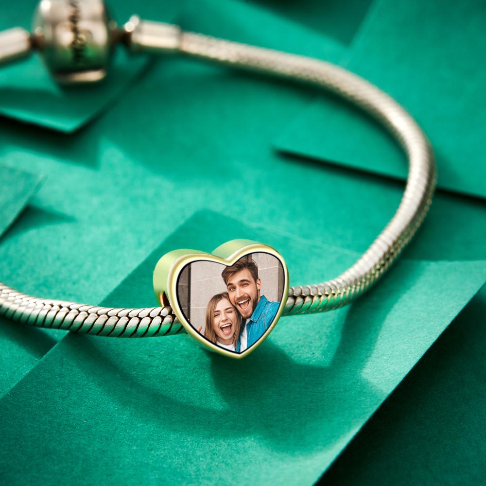 Custom Photo Charm Heart-shaped Exquisite Gifts for Mom - soufeelus