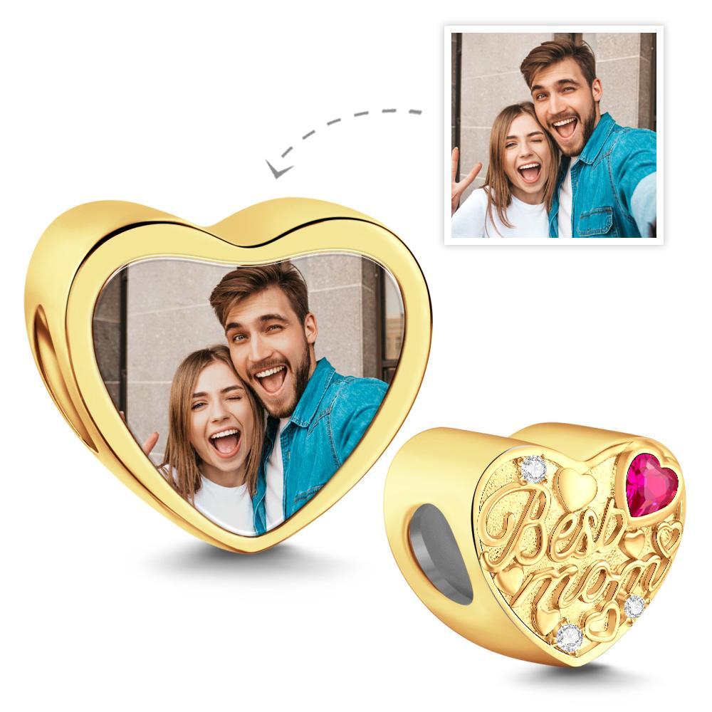 Custom Photo Charm Heart-shaped Exquisite Gifts for Mom - soufeelus