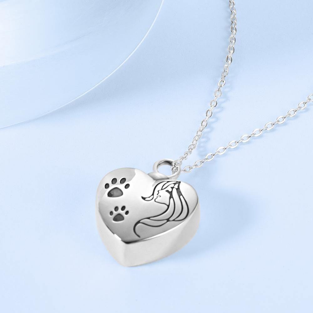 Custom Necklace Urn Necklace Cremation Jewellery Memorial Gifts Love Your Pet - soufeelus