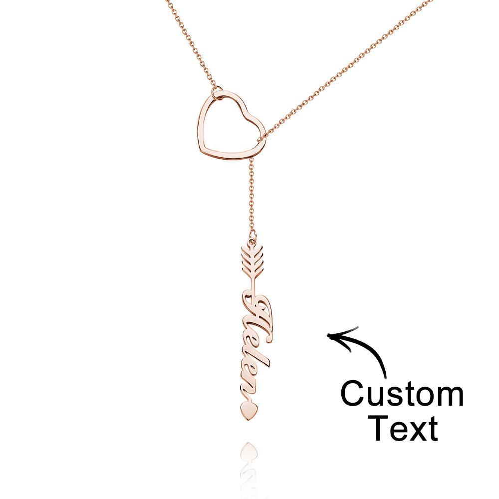 "Out Of Love" Personalized Name Necklace With Heart Perfect Gift for Birthdays Weddings - soufeelus