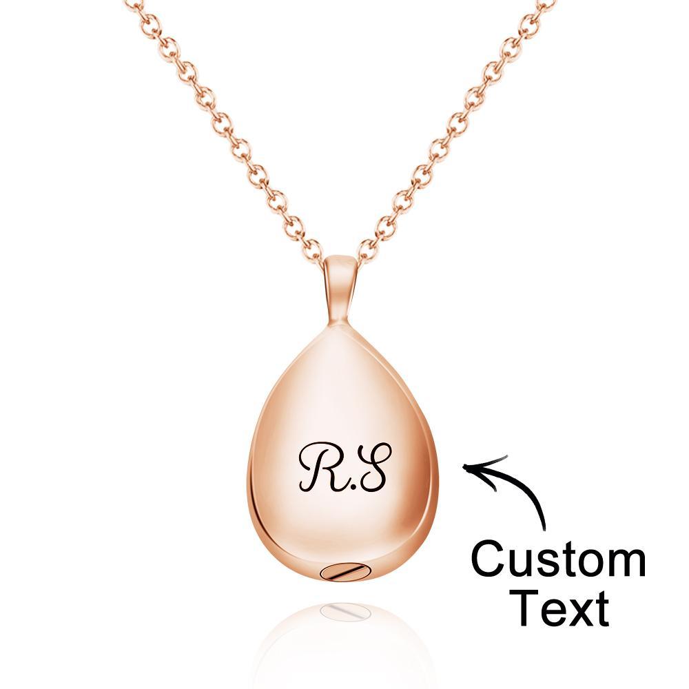 Custom Engraved Necklace Urn Pendant Commemorate Gifts - soufeelus
