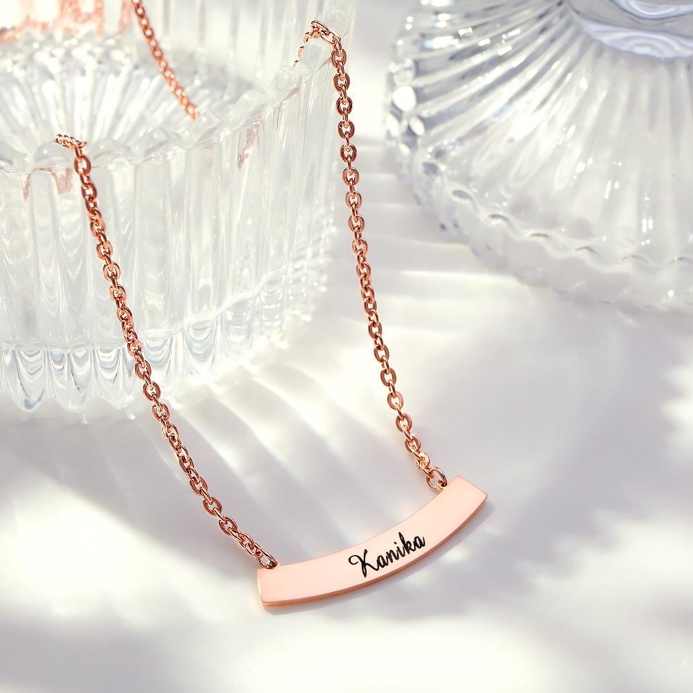 Personalized Stylish Necklace Engraved Pendant Necklace Jewelry for Her - soufeelus