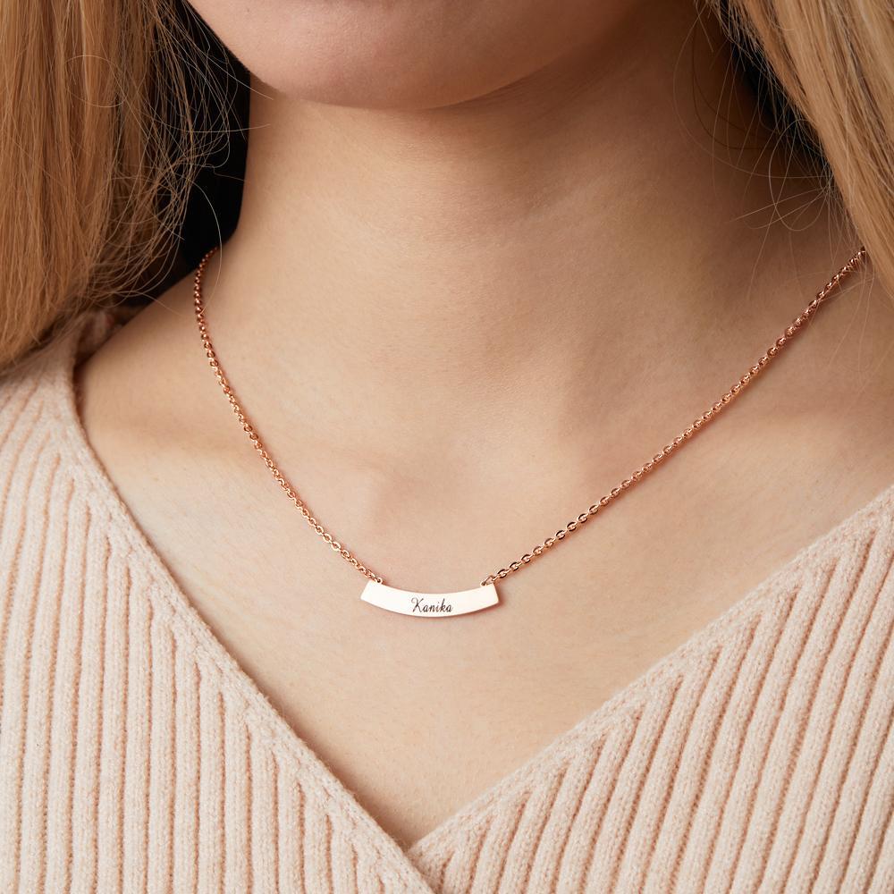 Personalized Stylish Necklace Engraved Pendant Necklace Jewelry for Her - soufeelus