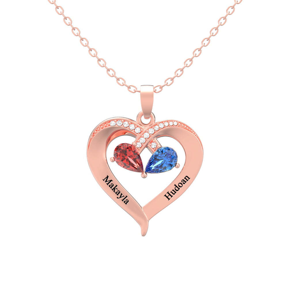 Custom Engraved Necklace Mother's Day Necklace Gift for Mom -