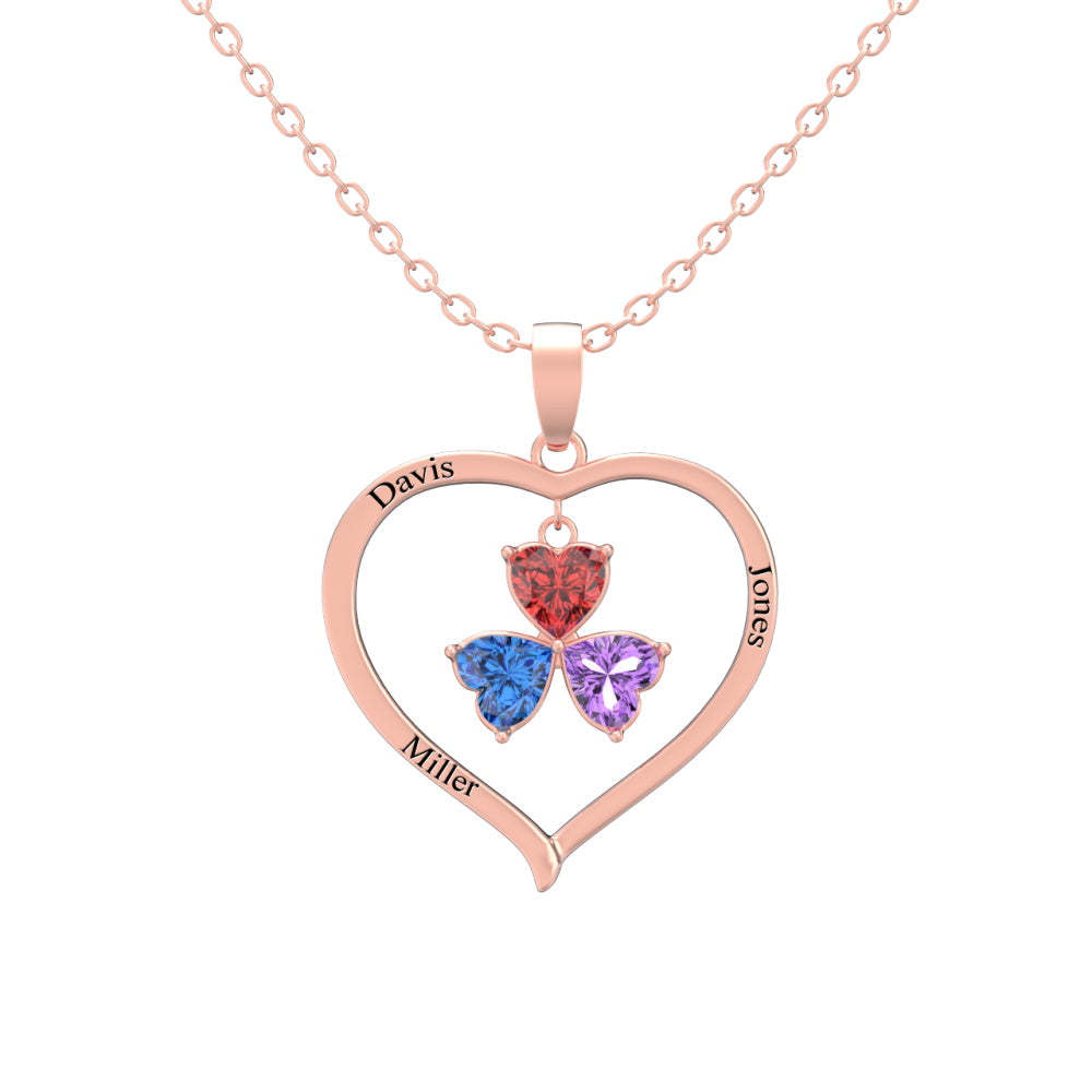 Custom Engraved Necklace Mother's Day Necklace Gift for Mom -