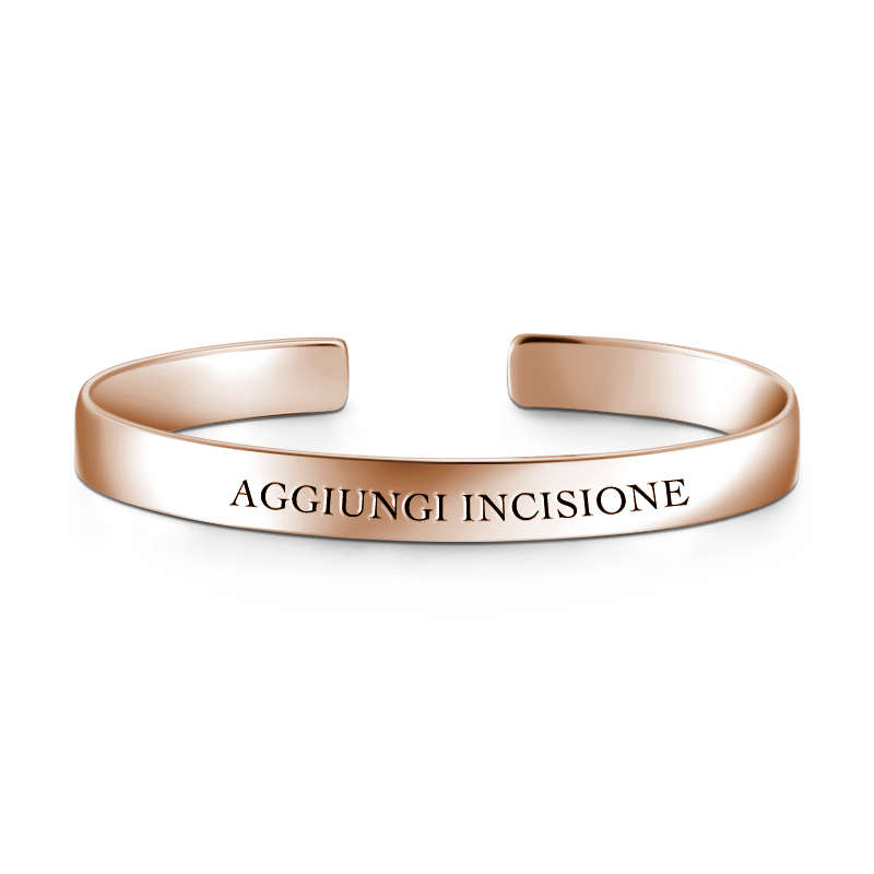 Engraved Bangle Rose Gold Plated - soufeelus