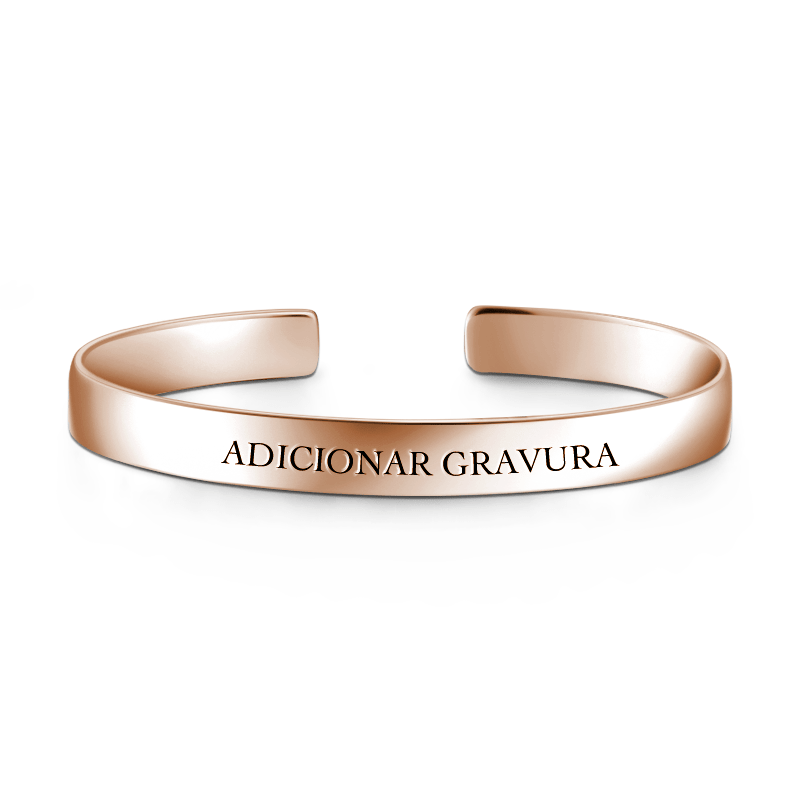 Engraved Bangle Rose Gold Plated - soufeelus