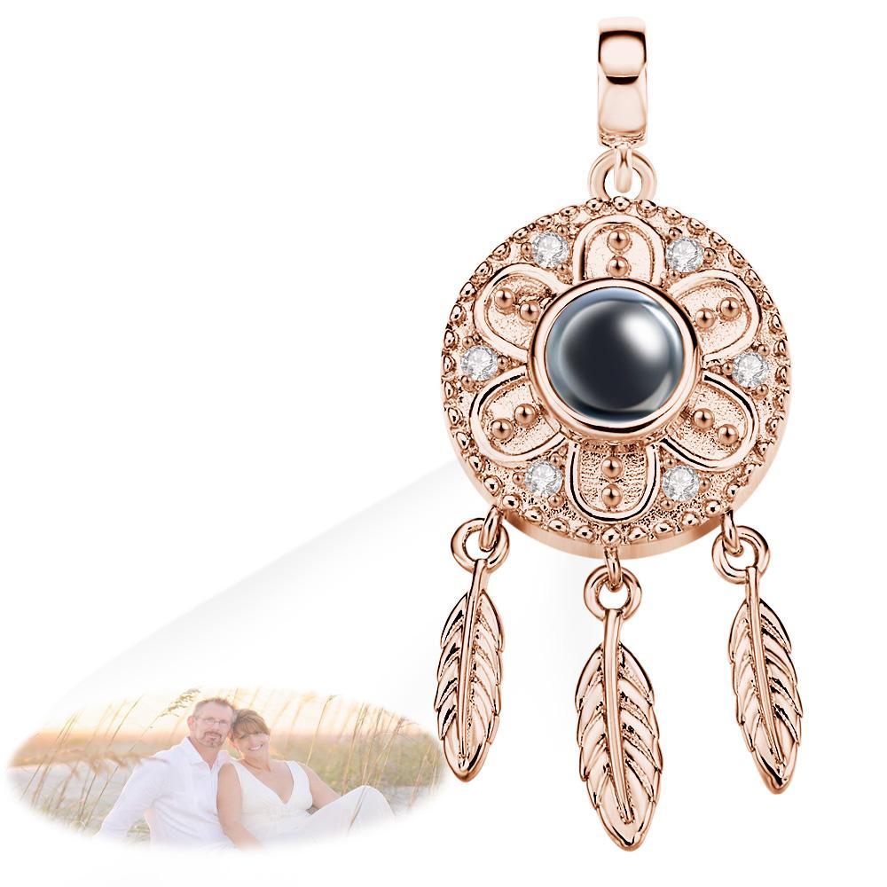 Projection Dream Catcher Photo Pendant Dangle Charm Gift for Her Charm for Bracelet - soufeelus