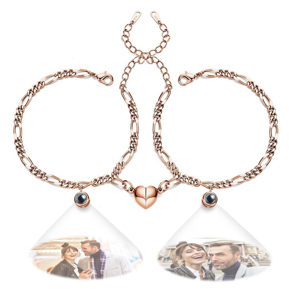 Personalized Photo Projection Bracelet Warm Gift for Valentine's Day - soufeelus