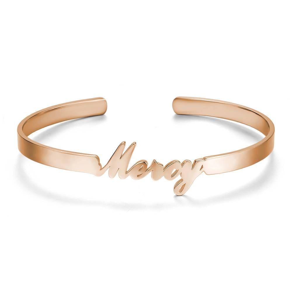 Name Bracelet Simple Style 14K Gold Plated - soufeelus