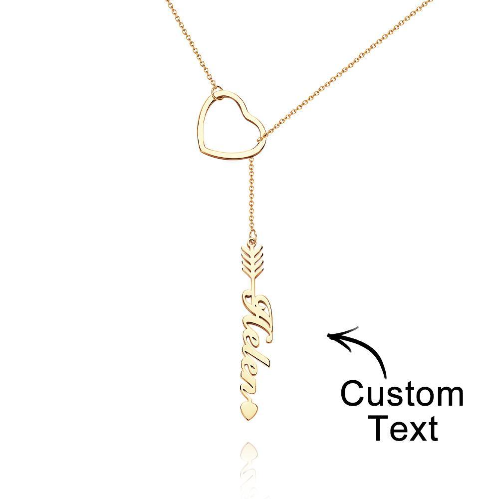 "Out Of Love" Personalized Name Necklace With Heart Perfect Gift for Birthdays Weddings - soufeelus