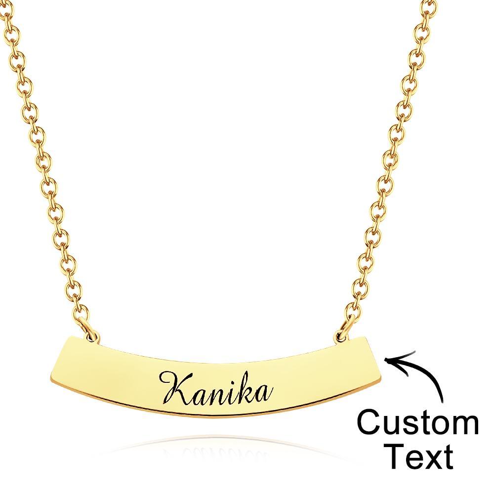 Personalized Stylish Necklace Engraved Pendant Necklace Jewelry for Her - soufeelus