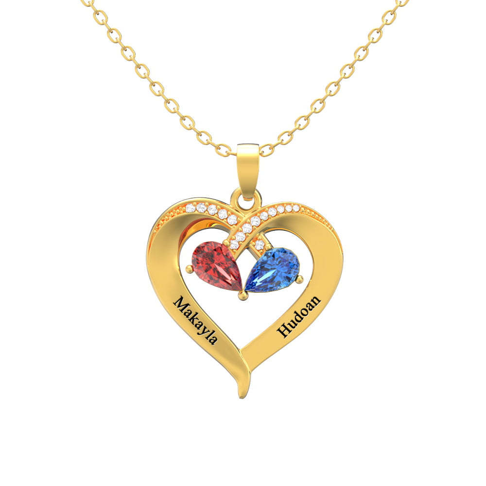 Custom Engraved Necklace Mother's Day Necklace Gift for Mom -