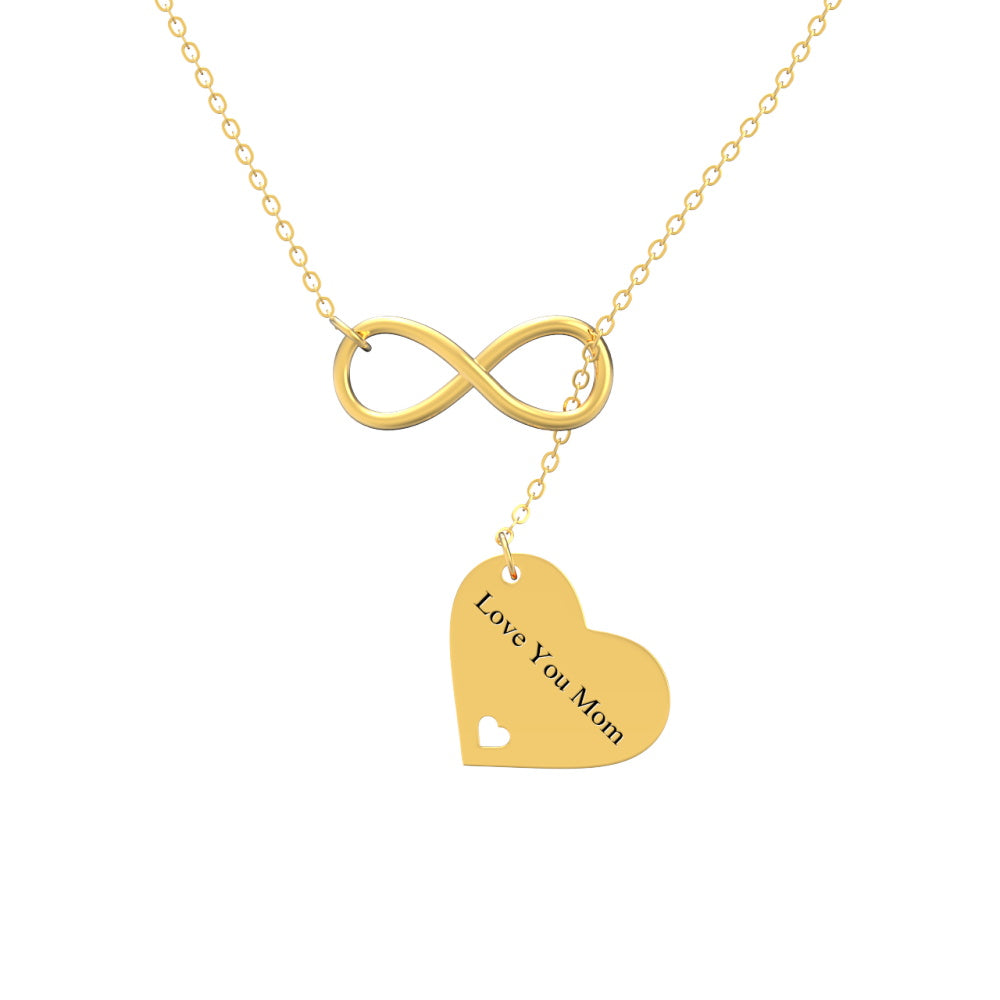 Mothers Day Necklace Gift Personalized Engraved Necklace for Her - 