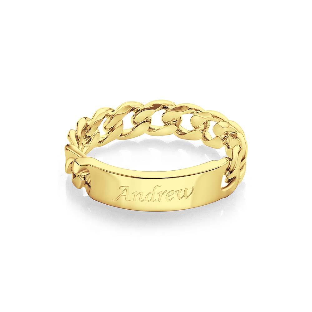 Men's Personalized Ring Custom Message Ring the Best Gift for Lover - soufeelus