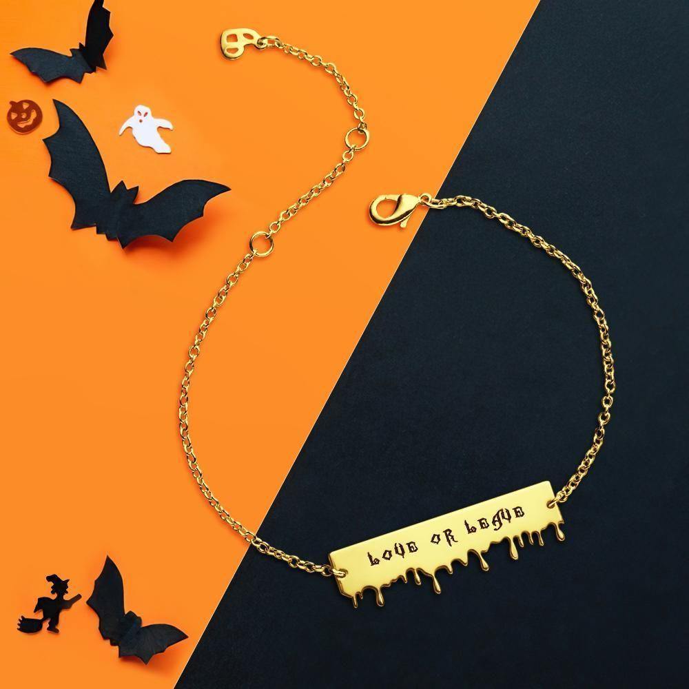 Custom Bracelet Name Bracelet Gifts for Girlfriend 14k Gold Plated - soufeelus