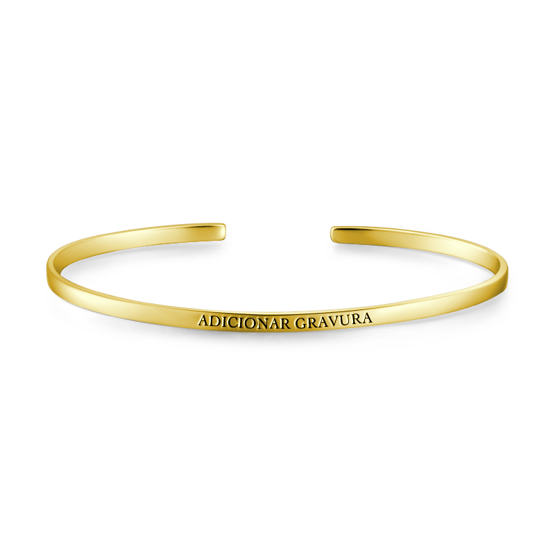 Engraved Bangle 14k Gold Plated - soufeelus