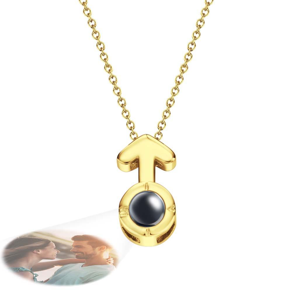 Fashion Jewellery Arrow Love Projection Necklace Charm Choker Women Romantic Jewelry - soufeelus