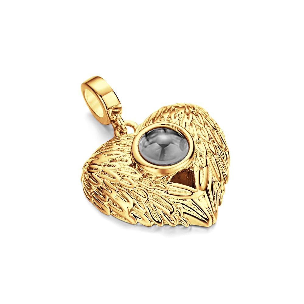 Projection Heart Personalized Photo Pendant Dangle Charm Pet Memorial Suitable for Bracelets Necklaces - soufeelus