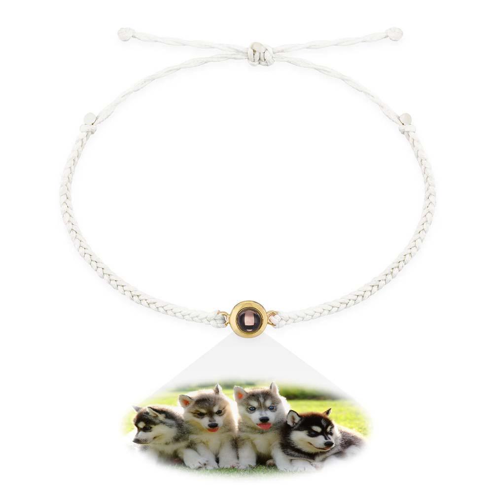 Custom Projection Photo Bracelet, Personalized Picture Inside Jewelry, Pet Memorial Gifts