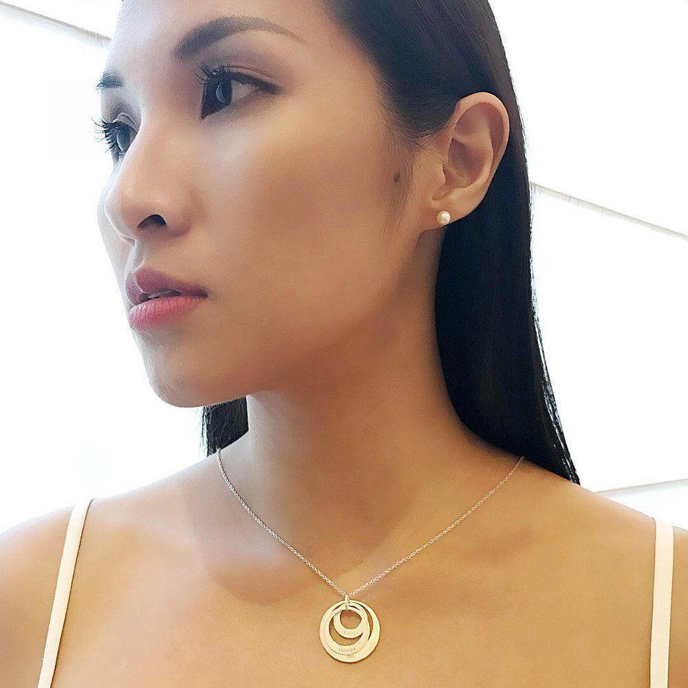 Gift for Mom - Engraved Three Disc Necklace