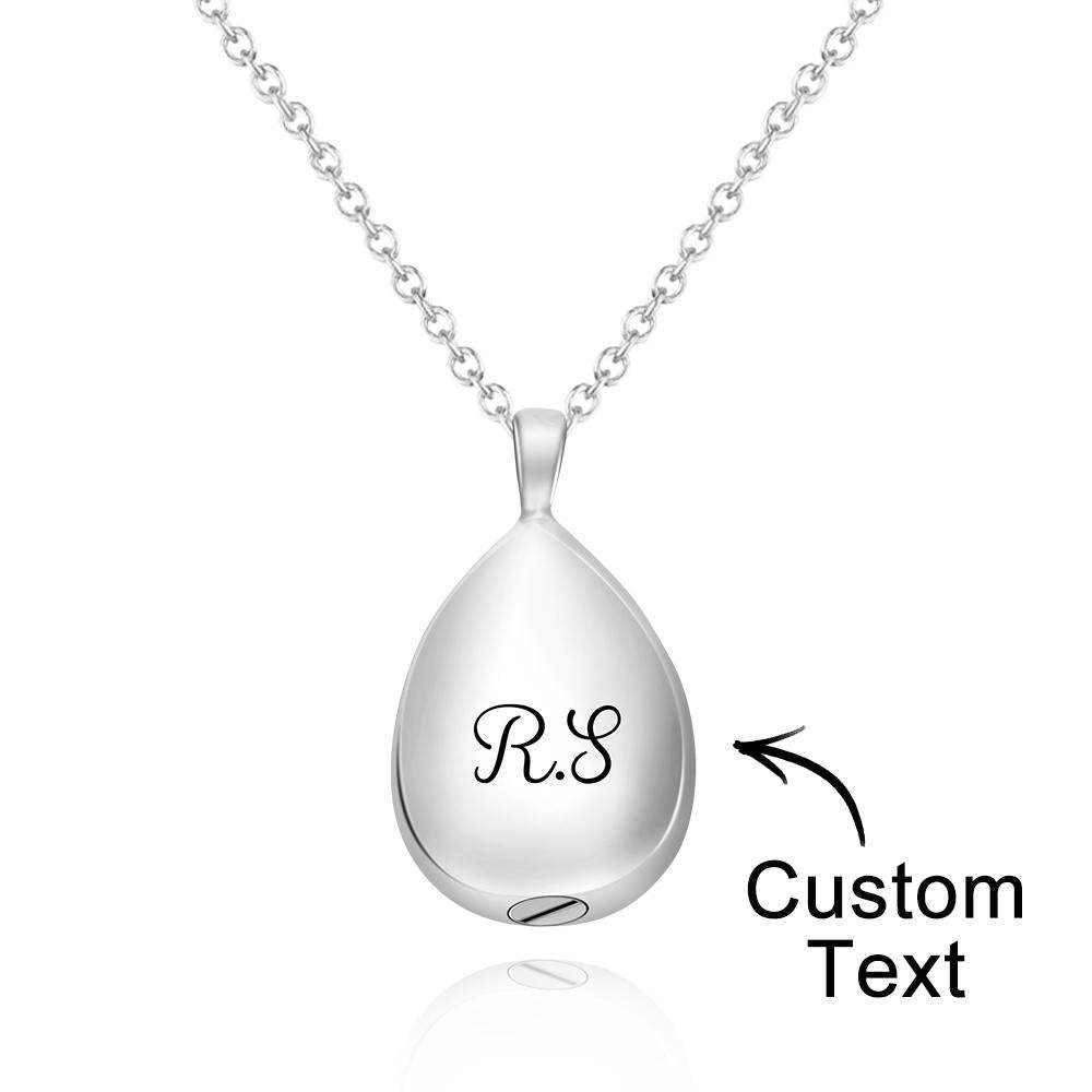 Custom Engraved Necklace Urn Pendant Commemorate Gifts - soufeelus