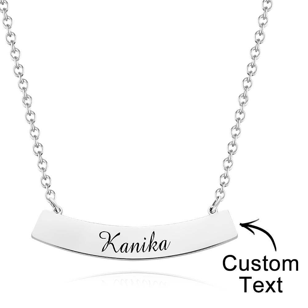 Personalized Stylish Necklace Engraved Pendant Necklace Jewelry for Her - soufeelus