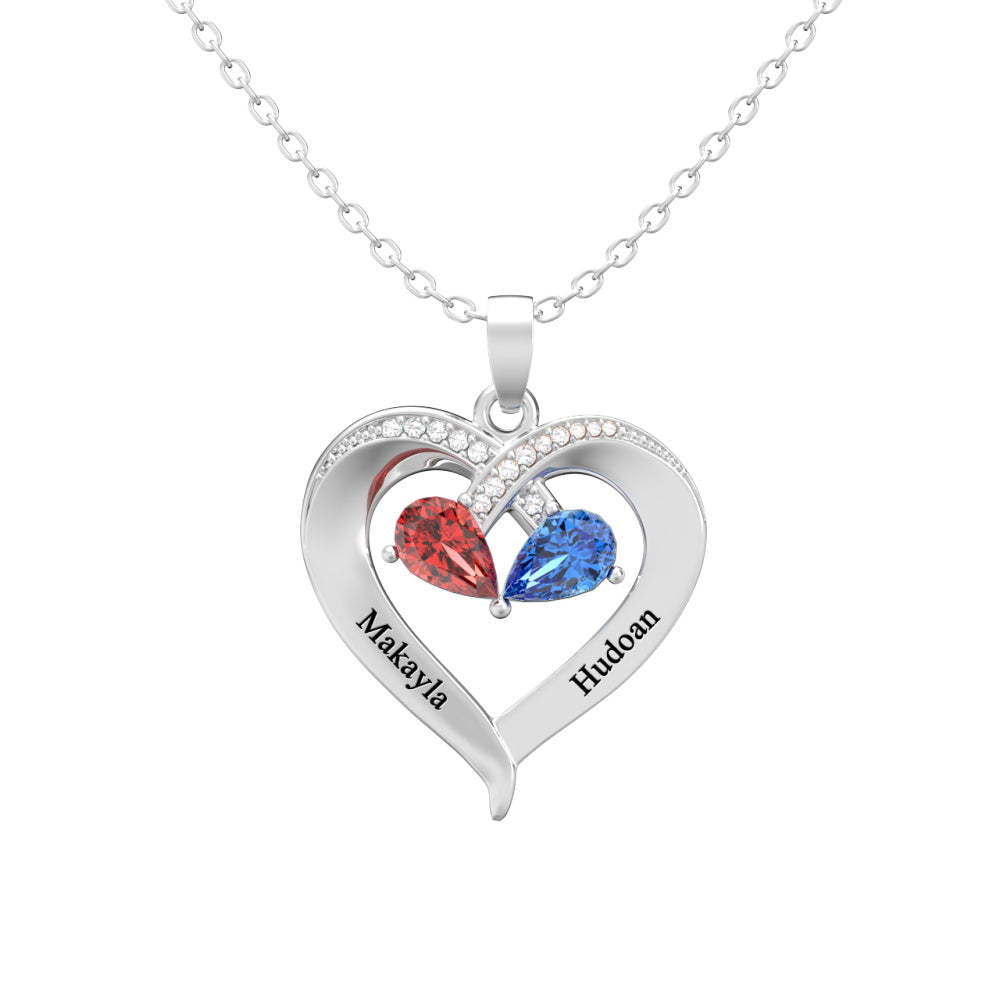Custom Engraved Necklace Mother's Day Necklace Gift for Mom -