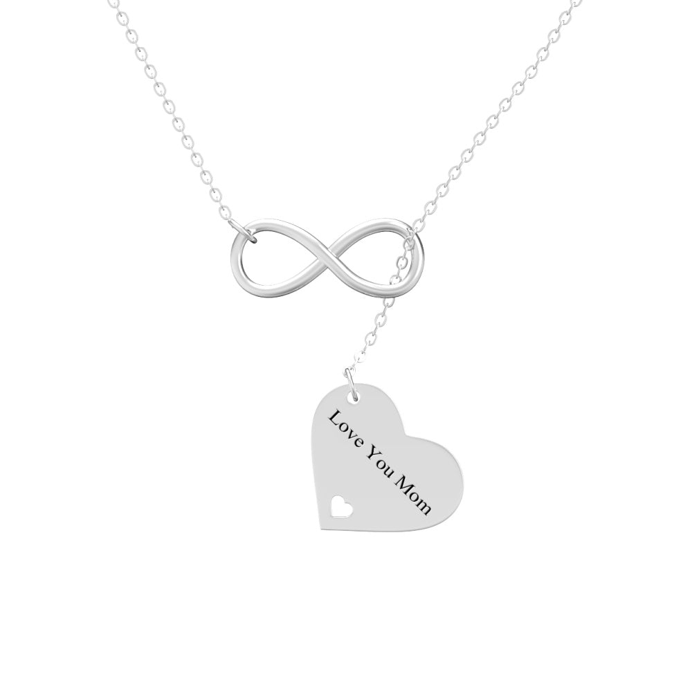 Mothers Day Necklace Gift Personalized Engraved Necklace for Her - 