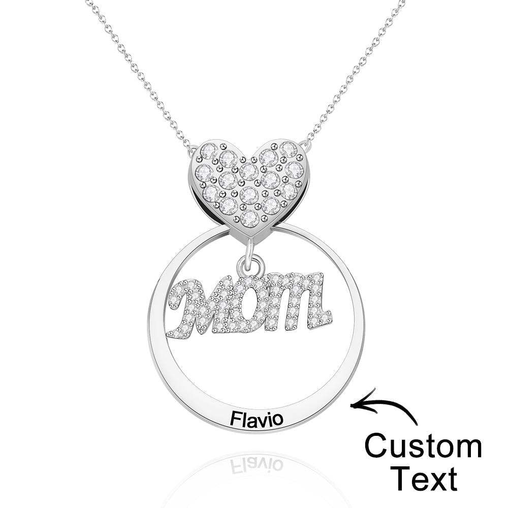 Custom Engraved Necklace Simple Circularity Family Gifts - soufeelus