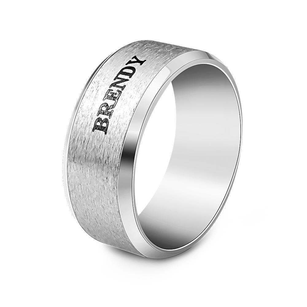 Personalized Name Ring Custom Engagement Ring Men's Personalized Ring - soufeelus