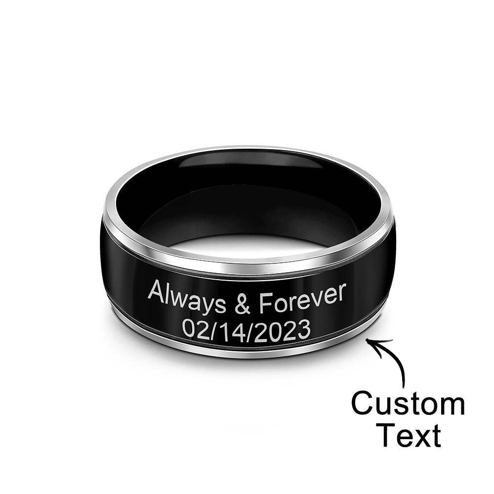 Engraved Handwriting Ring, Custom Handwriting Ring, Anniversary Gift Handwritten Jewelry, Personalized Valentine's Day Gift - soufeelus