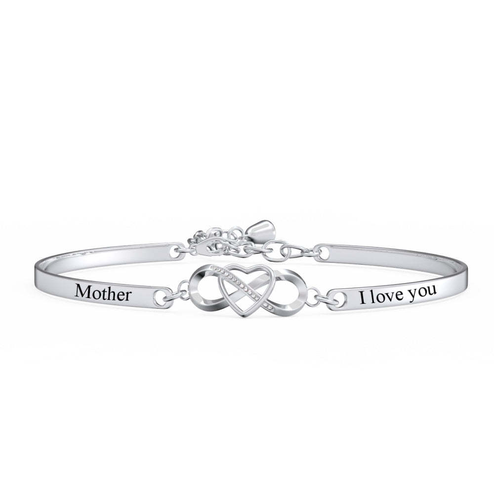 Mothers Day Bracelet Custom Gift for Mom Personalized Engraved Bracelet - 