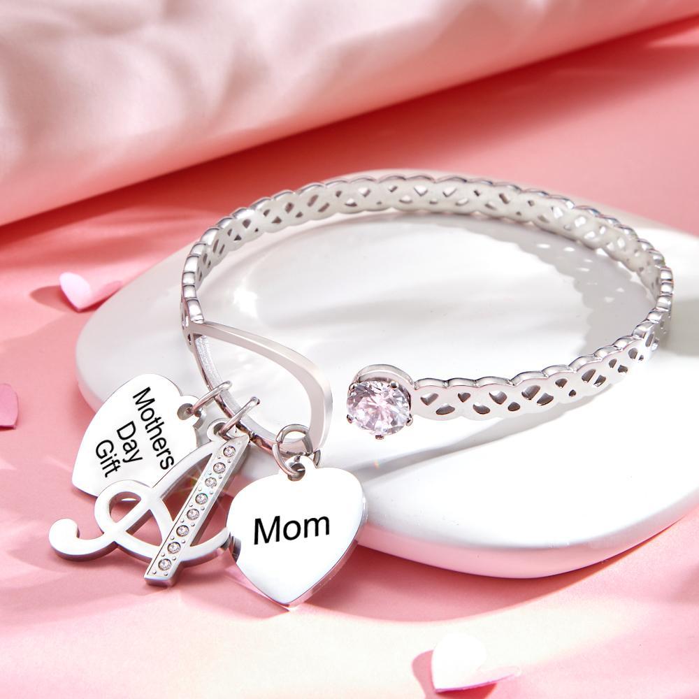 Custom Engraved Bracelet Creative Pendant Hollow Out Design Gifts - soufeelus