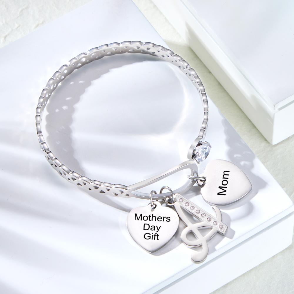 Custom Engraved Bracelet Creative Pendant Hollow Out Design Gifts - soufeelus