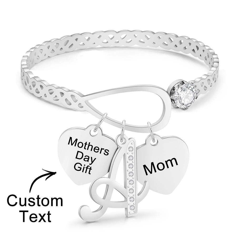 Custom Engraved Bracelet Creative Pendant Hollow Out Design Gifts - soufeelus
