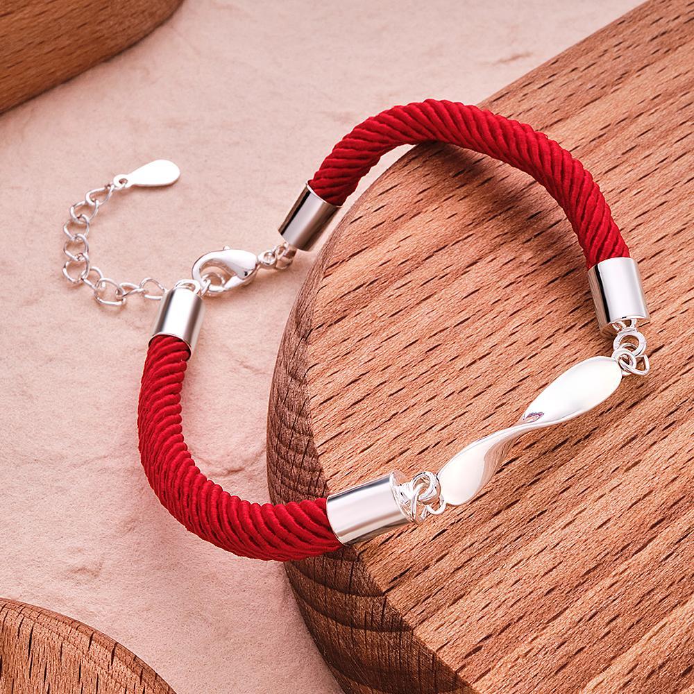 Personalized Engraved Rope Bracelet Set Exquisite Bracelet For Couples - soufeelus