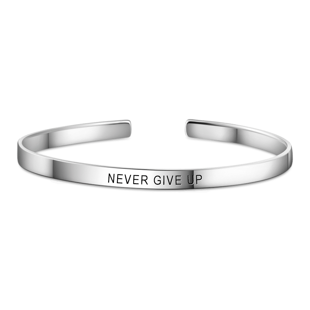 NEVER?GIVE?UP Bangle - soufeelus