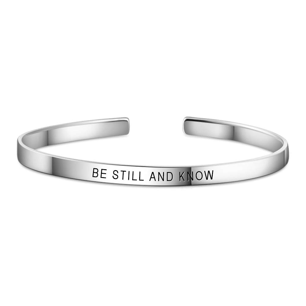 BE?STILL?and?KNOW Bangle - soufeelus