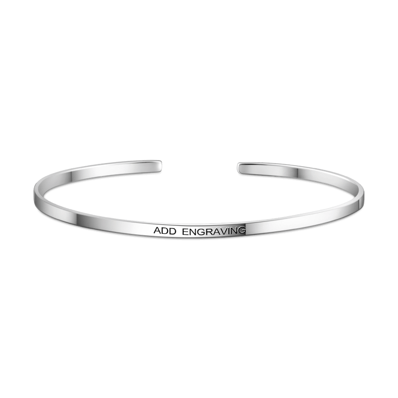 Engraved Bangle - soufeelus