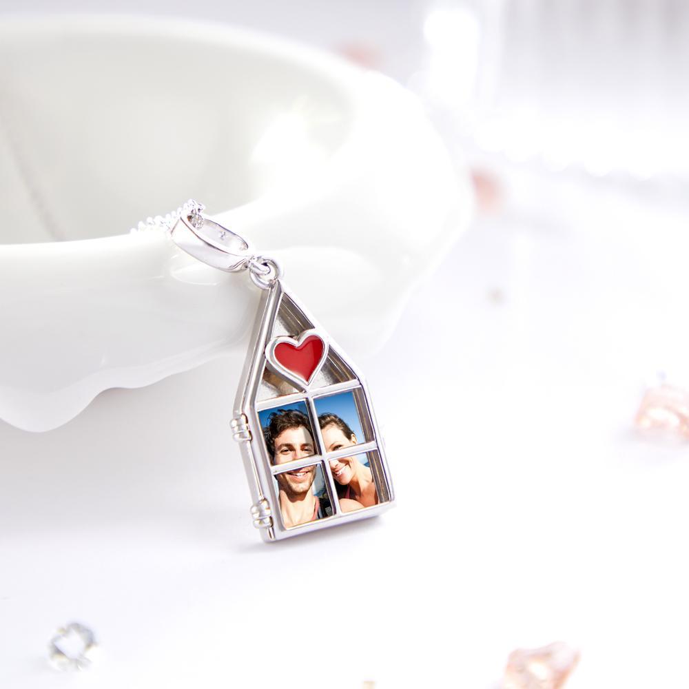 Custom Photo Necklace Love My Family Necklace Charm Premium Jewelry Family Theme - soufeelus