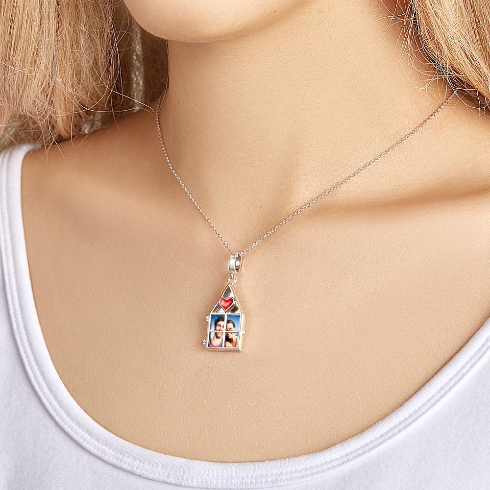 Custom Photo Necklace Love My Family Necklace Charm Premium Jewelry Family Theme - soufeelus