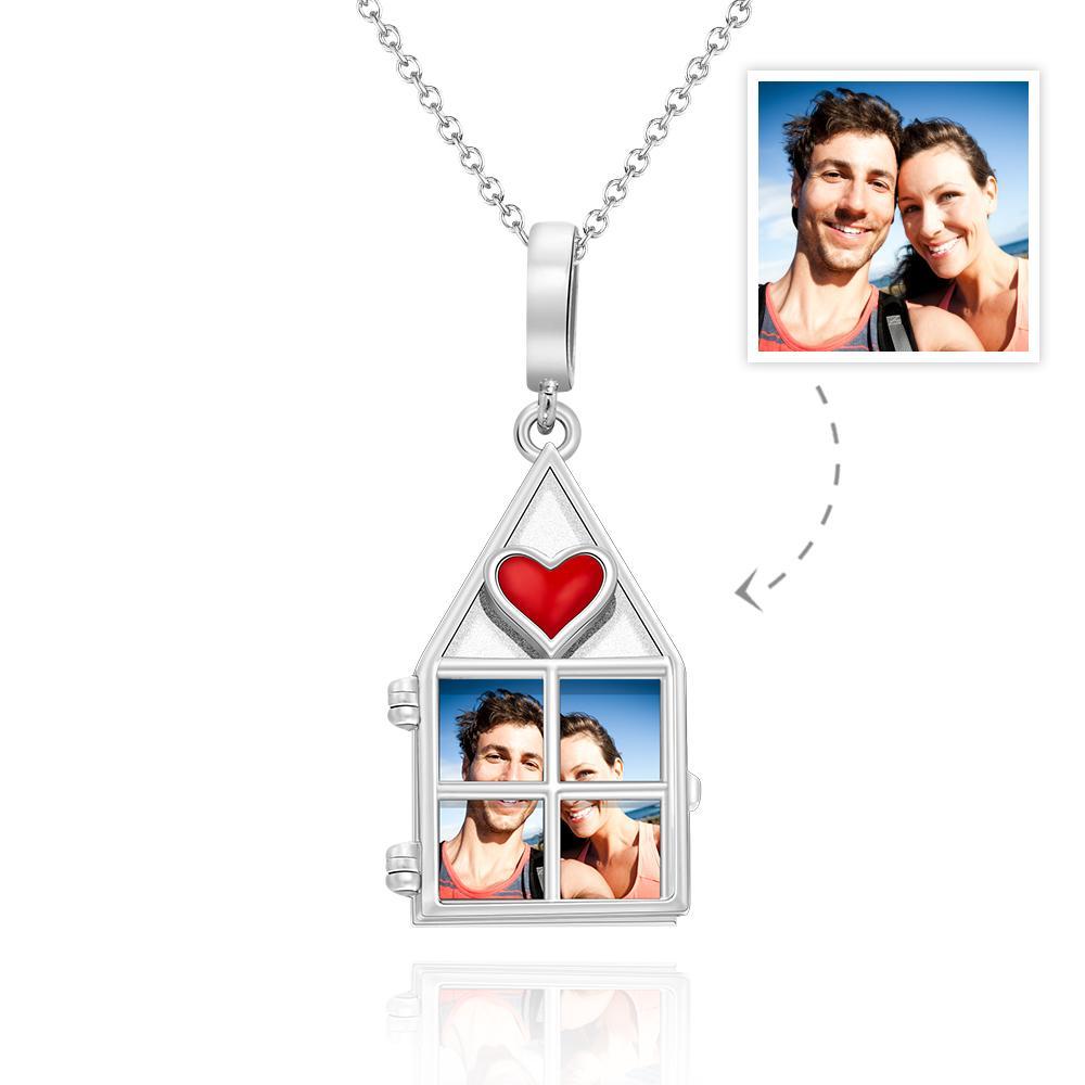 Custom Photo Necklace Love My Family Necklace Charm Premium Jewelry Family Theme - soufeelus